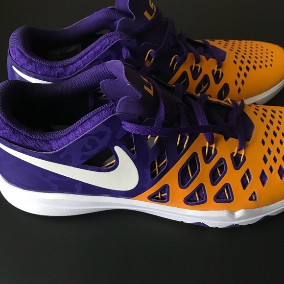 NIKE LIMITED EDITION LSU TIGERS TRAIN SPEED SHOES - Picture 4 of 7